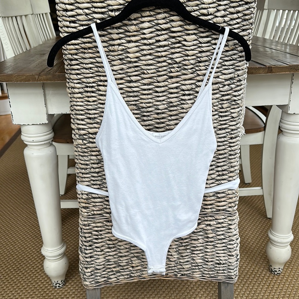 Market White T-shirt Body Suite | Boutique in Boston
